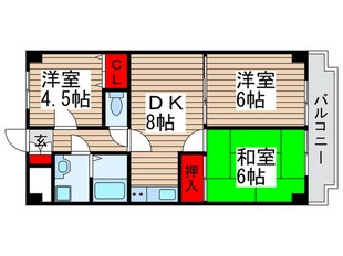 ブランドール常盤平の物件間取画像